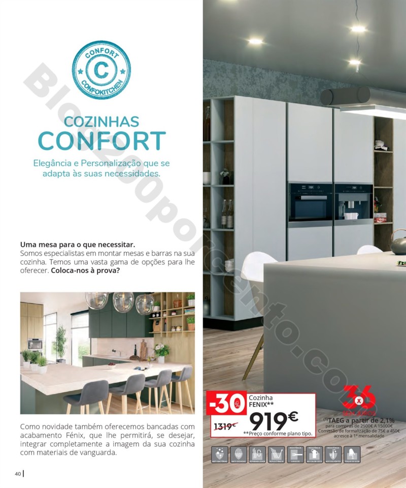Antevisão Folheto CONFORAMA Cozinhas promoções 