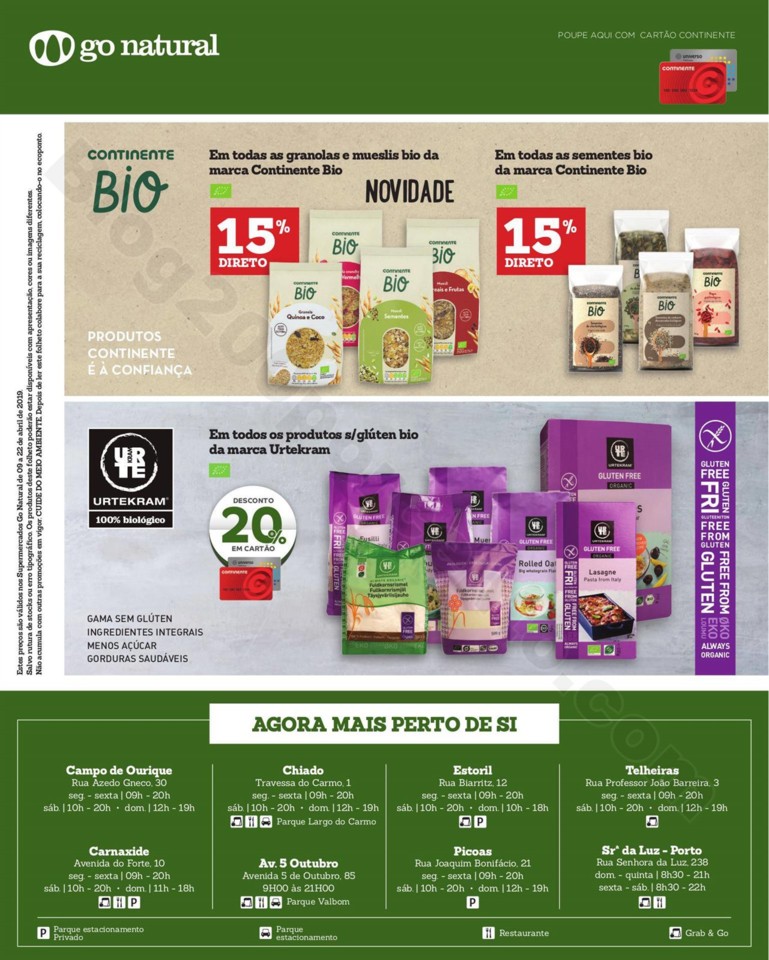 Antevisão Folheto GO NATURAL Promoções de 9 a 2