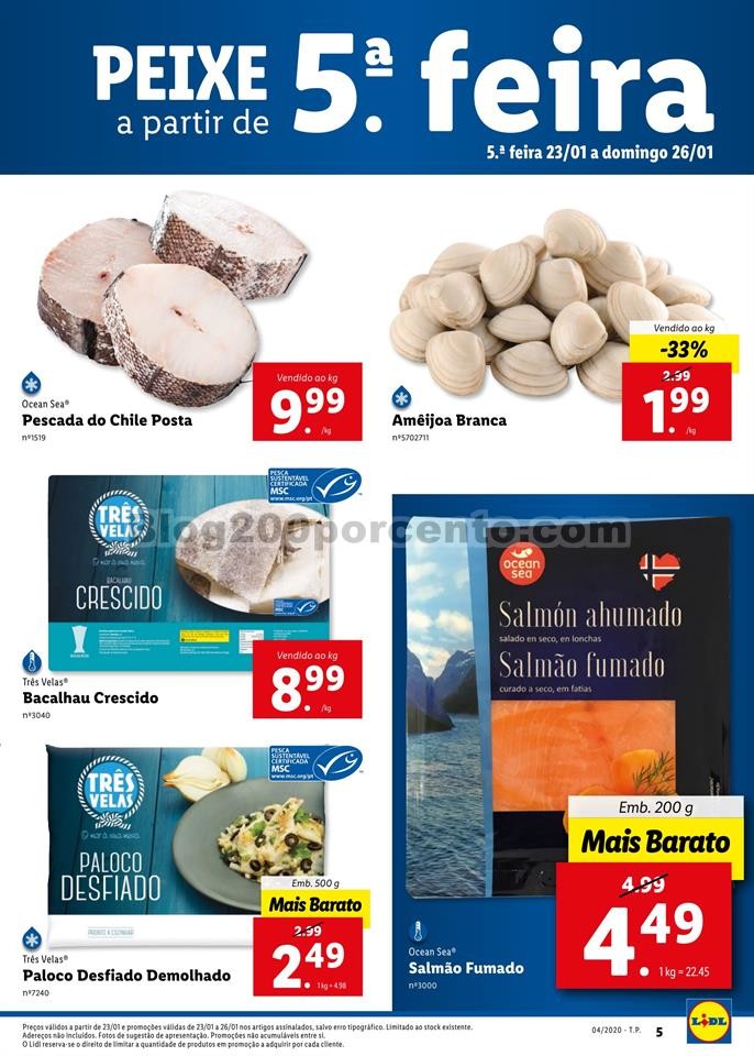 Antevisão Folheto LIDL Promoções de 20 a 26 jan