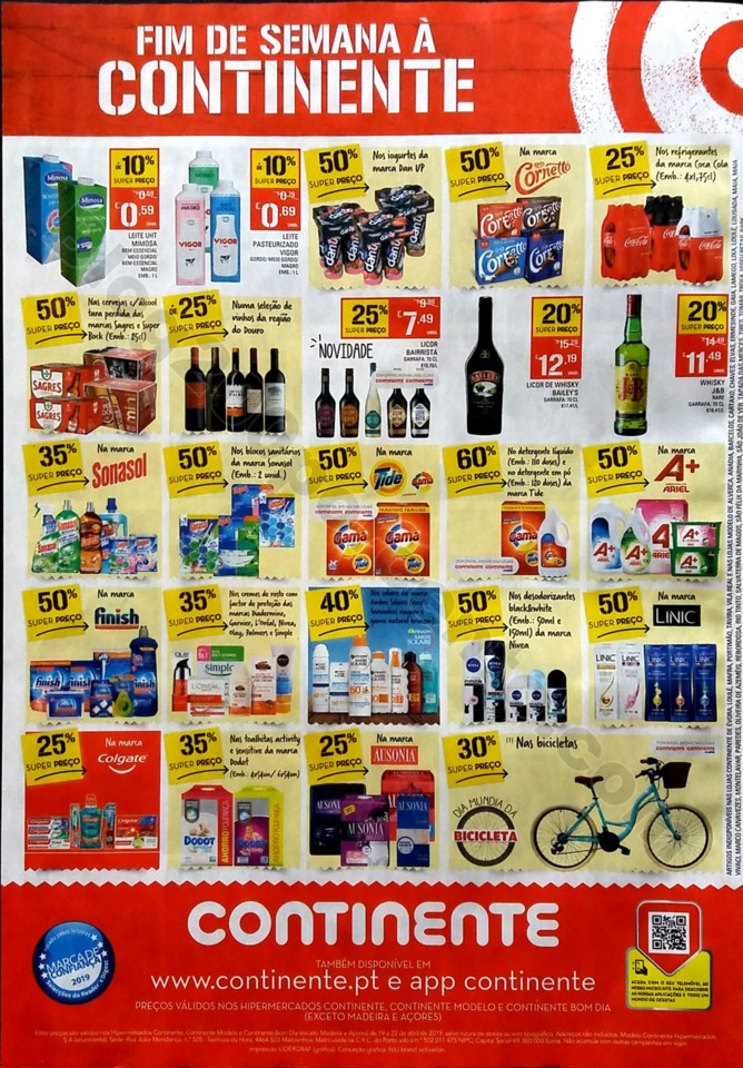 Antevisão folheto continente fim de semana 19 a 2