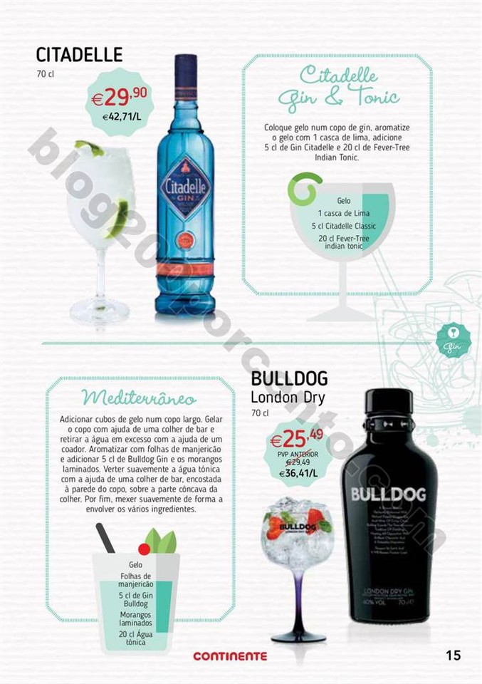 Antevisão Folheto CONTINENTE Cocktails de 25 julh