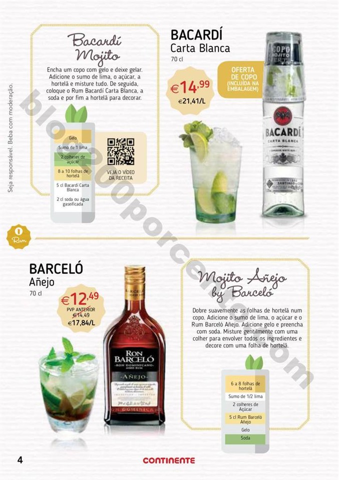 Antevisão Folheto CONTINENTE Cocktails de 25 julh