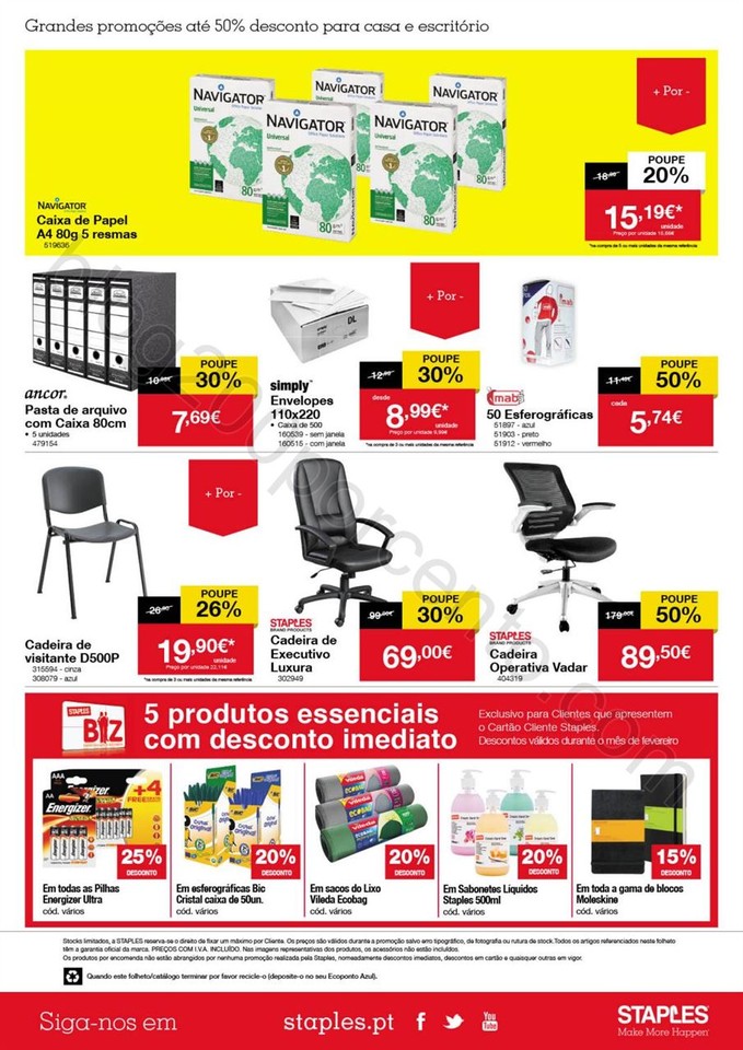 Antevisão Folheto STAPLES Grandes Promoções de 