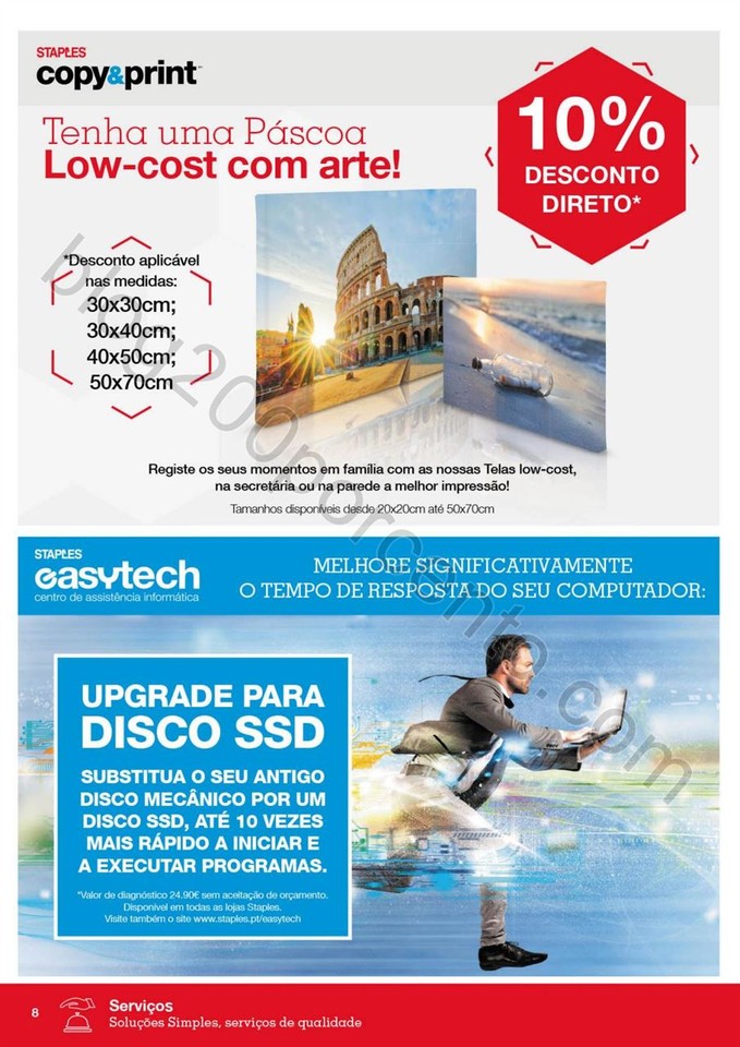 Antevisão Folheto STAPLES Páscoa promoções de 