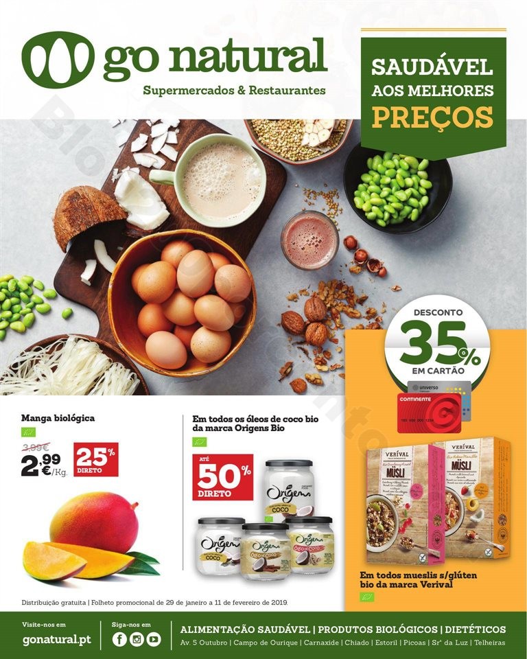Antevisão Folheto GO NATURAL Promoções de 29 ja