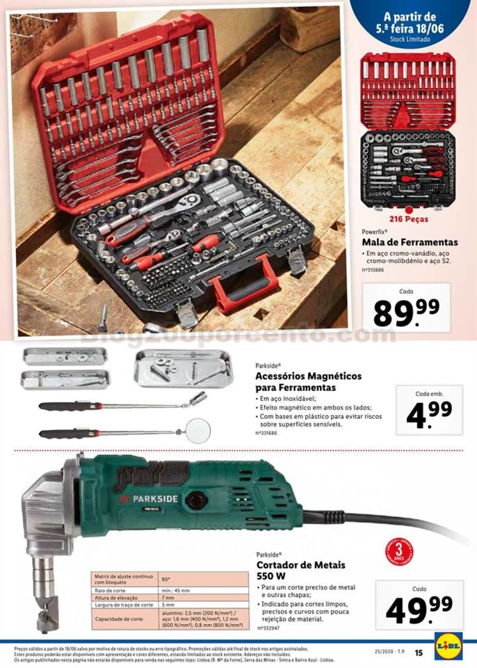 Antevisão Folheto LIDL Promoções de 15 a 21 jun