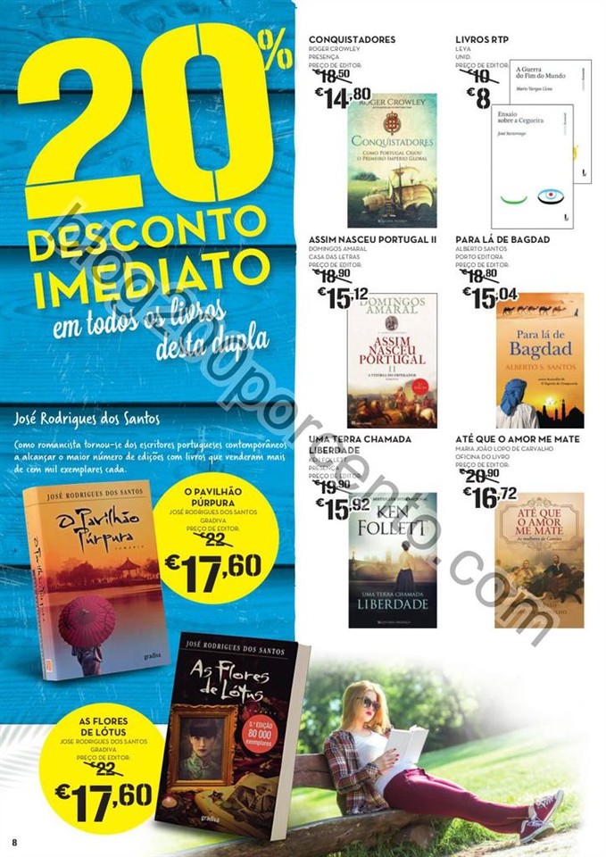 ANtevisão Folheto CONTINENTE Feira do livro promo