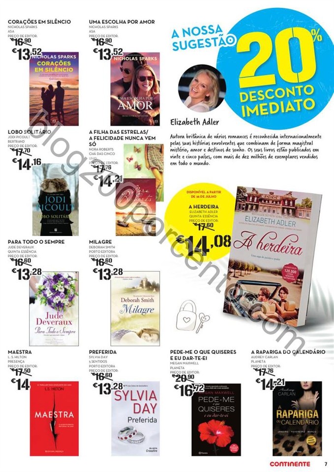 ANtevisão Folheto CONTINENTE Feira do livro promo