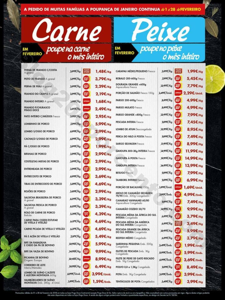 Antevisão Folheto PINGO DOCE Fim de semana de 1 a