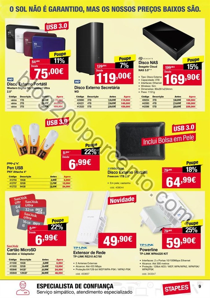 Antevisão Folheto STAPLES promoções de 28 julho