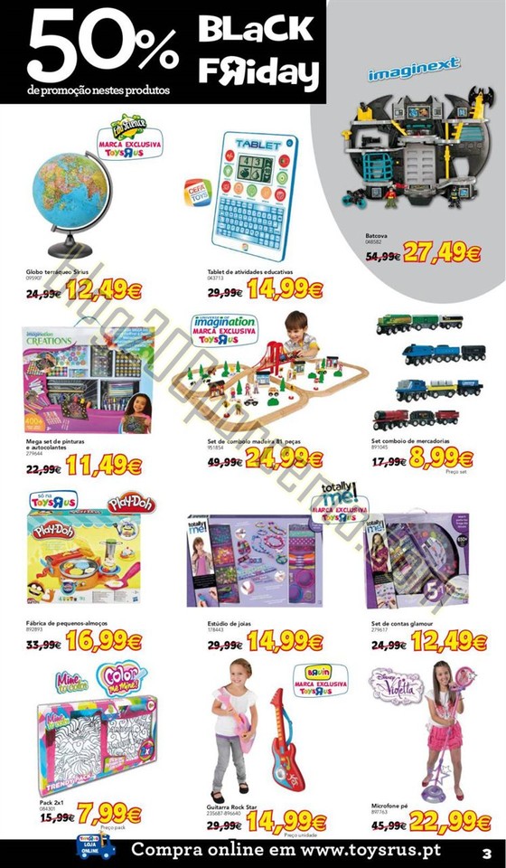 Antevisão Folheto TOYSRUS Black Friday promoçõe