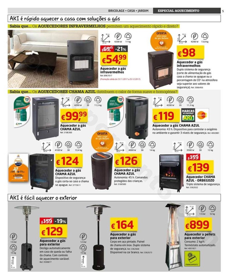 Novo Folheto AKI Aquecimento promoções até 28 f