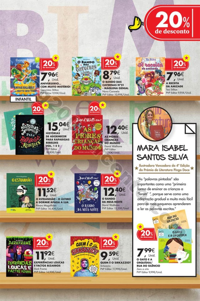 Antevisão Folheto PINGO DOCE Feira Livro promoç