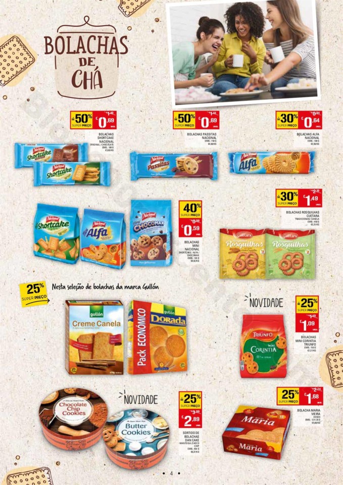 Antevisão Folheto CONTINENTE Biscoitos e Bolachas
