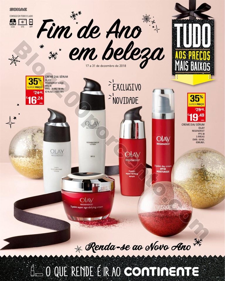 Antevisão Folheto CONTINENTE Fim de ano em Beleza