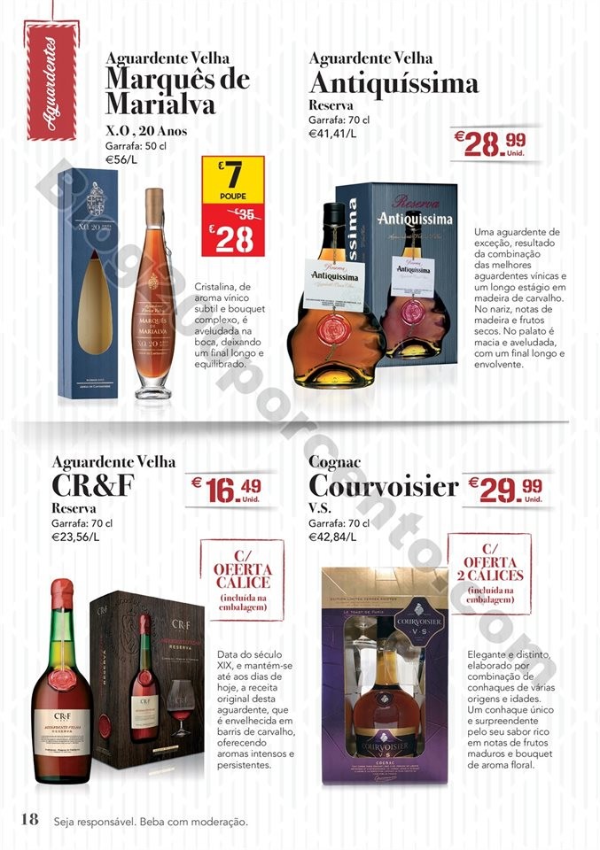 Antevisão Folheto CONTINENTE Natal bebidas Promo