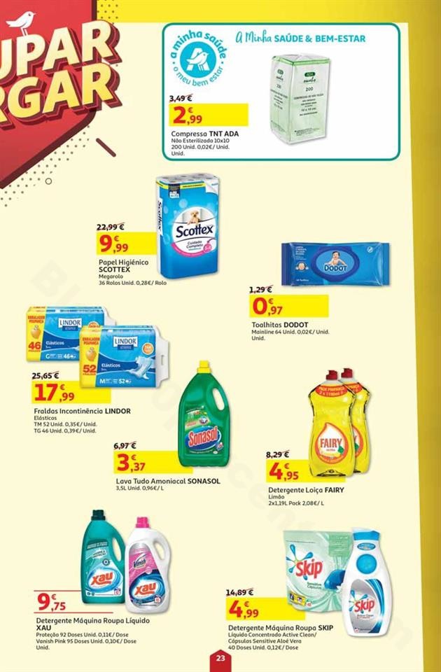 Antevisão Folheto AUCHAN Poupar ou Largar Promoç