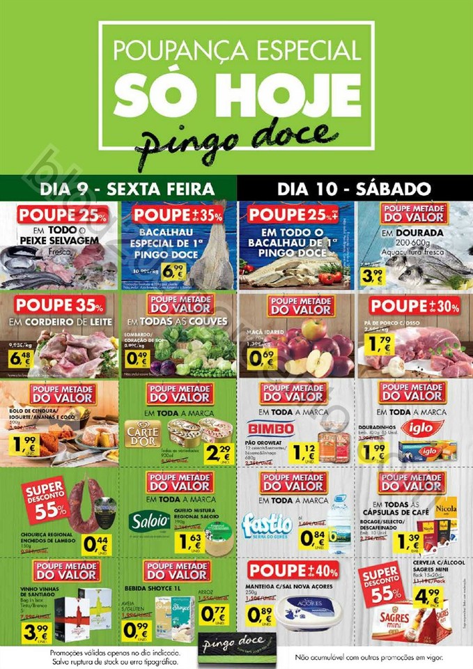 Novo Folheto PINGO DOCE Extra poupança de 9 a 11 
