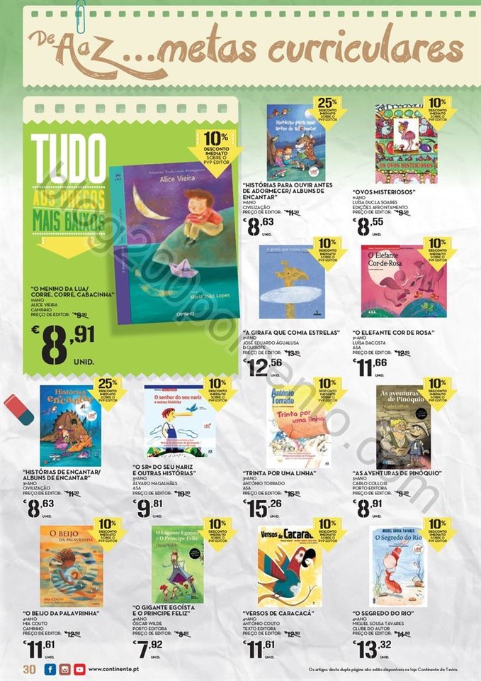 Antevisão Folheto CONTINENTE Regresso às aulas d