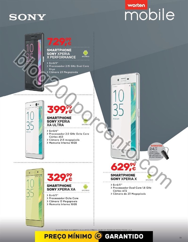 Antevisão Folheto WORTEN Mobile Promoções até 