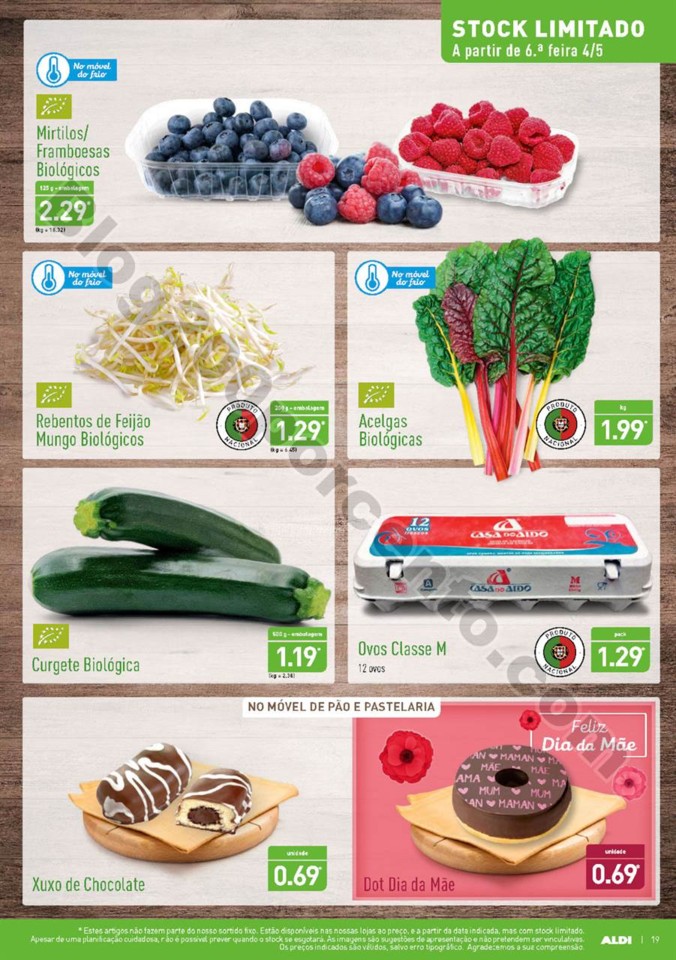 Antevisão Folheto ALDI Dia da mãe promoções a 