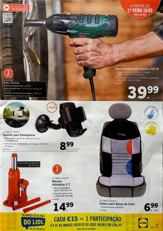antevisao folheto lidl bazar 18 março e 21 março
