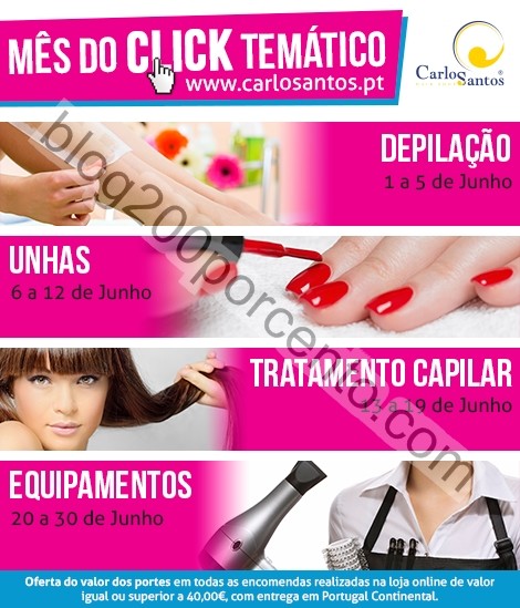 Calendário de promoções CARLOS SANTOS HS de 1 a