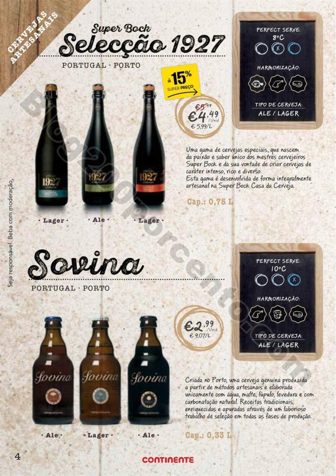 Antevisão Folheto CONTINENTE Especial cervejas de