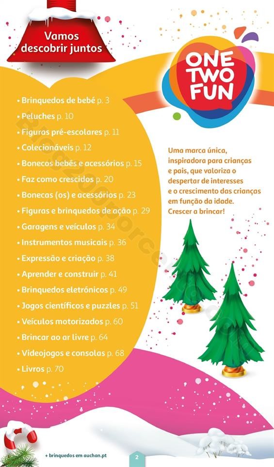 Folheto Brinquedos Natal AUCHAN Promoções de 8 n