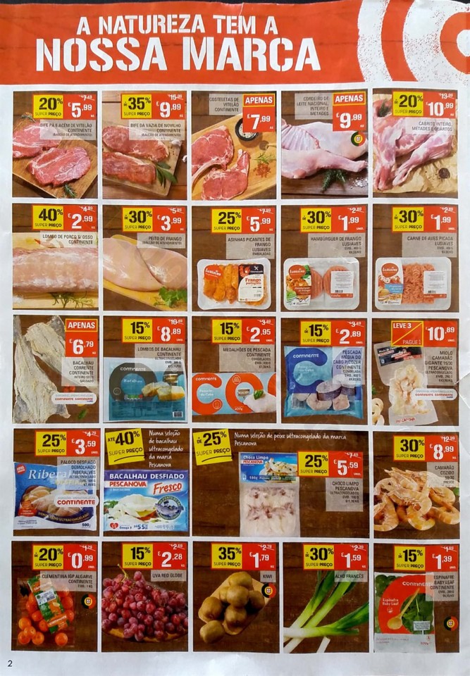 antevisão folheto continente fim de semana 5 a 8 