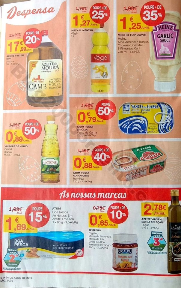 Intermarché Folheto promoções de 18 a 24 abril 