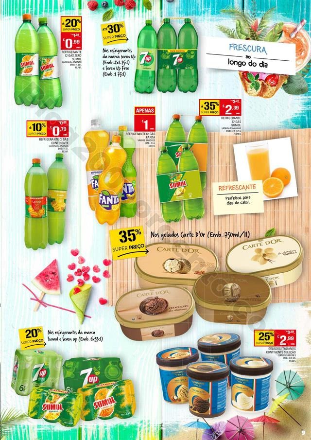 Antevisão Folheto CONTINENTE Bebidas e Gelados Pr