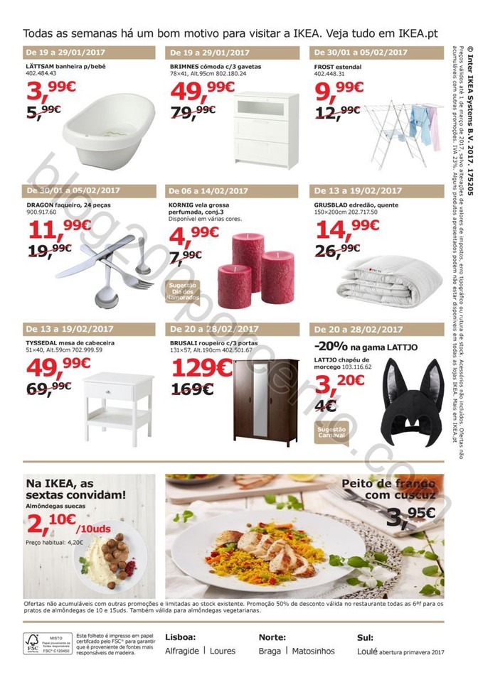Antevisão Folheto IKEA quartos promoções de 19 