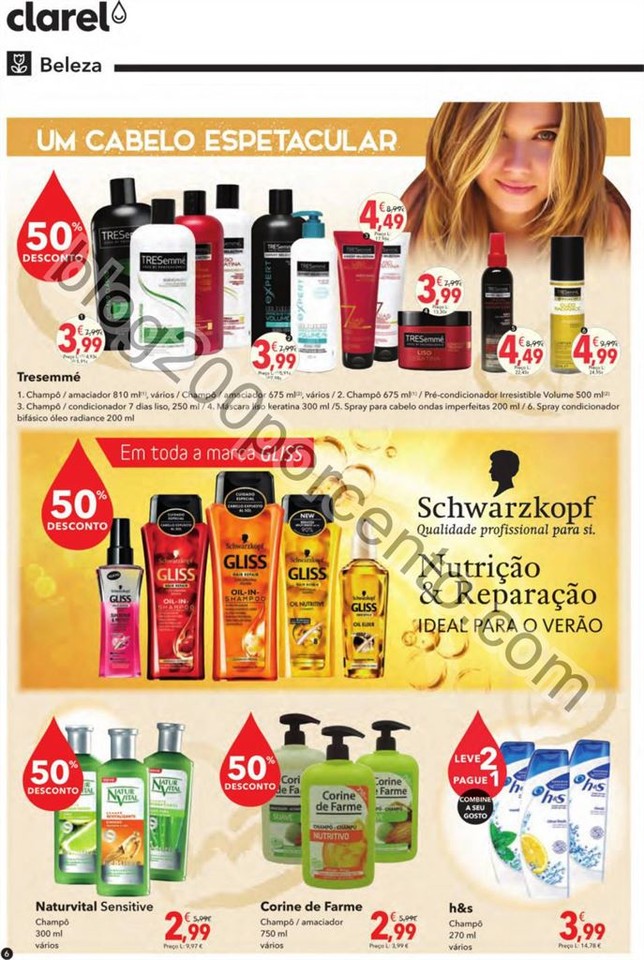 Antevisão Folheto CLAREL Promoções de 28 julho 