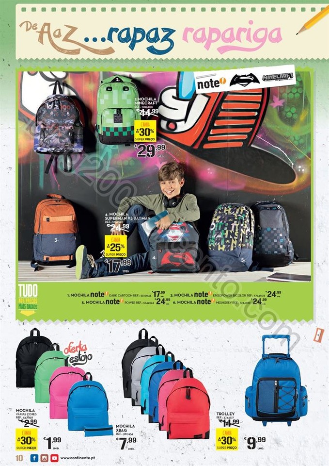 Antevisão Folheto CONTINENTE Regresso às aulas d