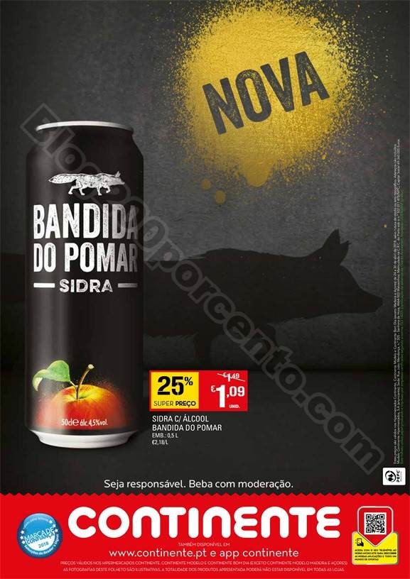 Novo folheto CONTINENTE Extra Cervejas promoções