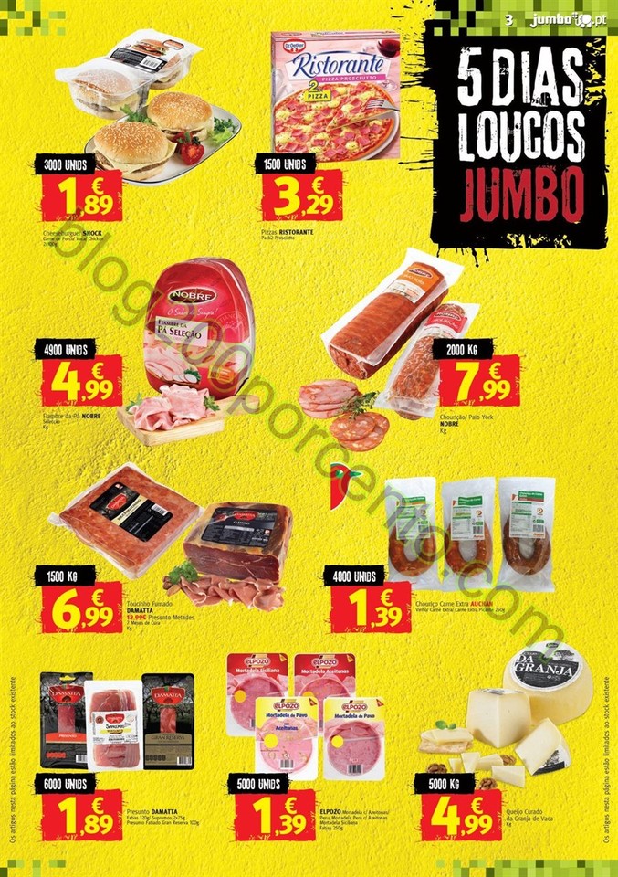 Antevisão Folheto JUMBO 5 dias Loucos de 27 a 31 