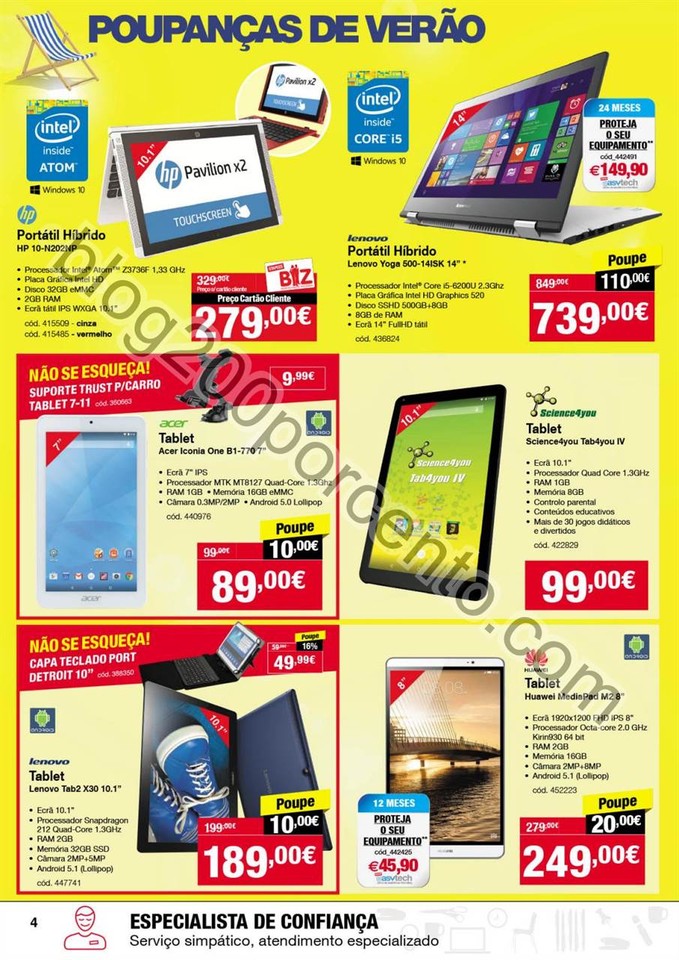 Antevisão Folheto STAPLES Promoções verão de 4