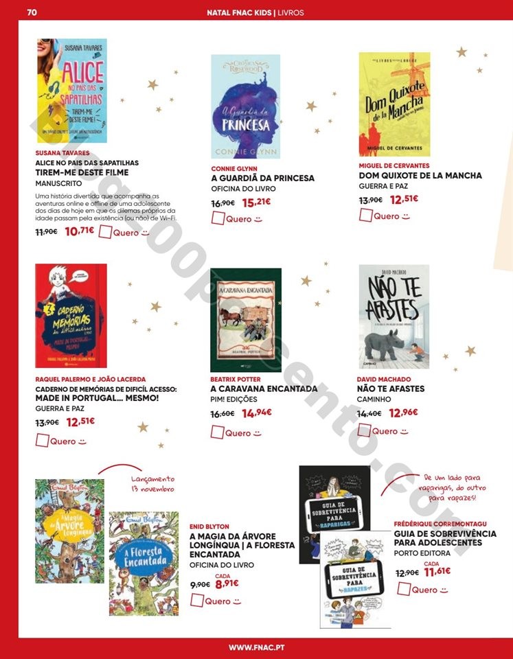 Antevisão Folheto FNAC Natal Kids Promoções de 