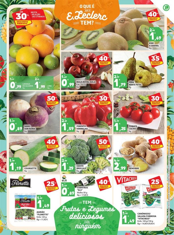 Antevisão FOlheto E-LECLERC Promoções de 10 a 1