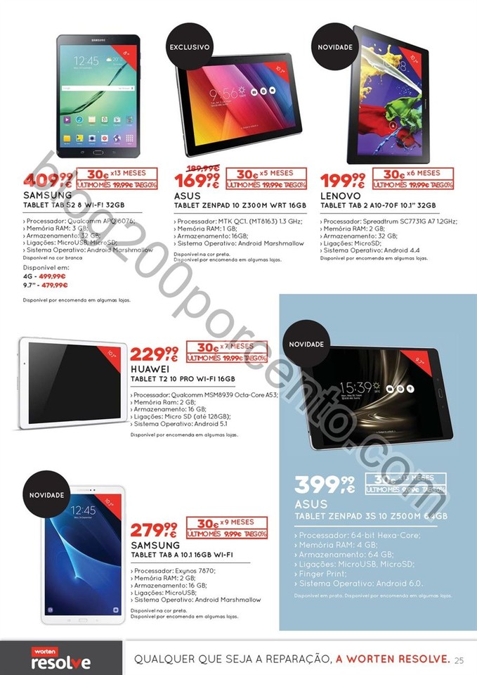 Novo Folheto WORTEN Tecnologia promoções de 6 a 