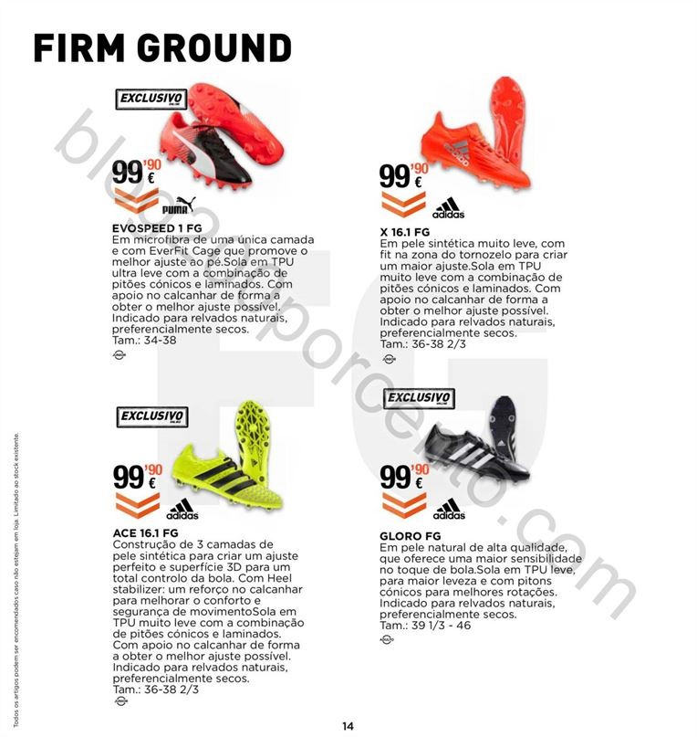 Novo Folheto SPORT ZONE Especial Futebol promoçõ