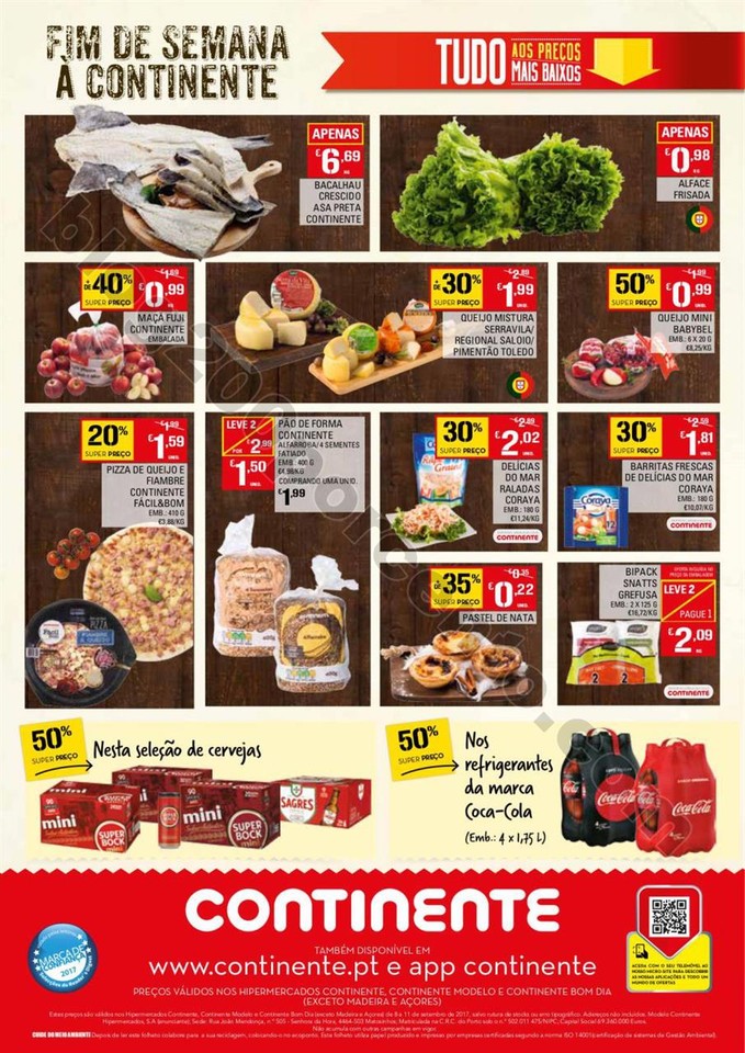 Antevisão Folheto CONTINENTE Fim de semana de 8 a