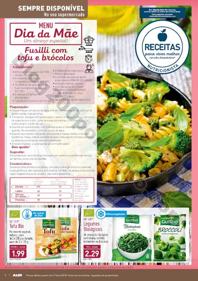 Antevisão Folheto ALDI Dia da mãe promoções a 