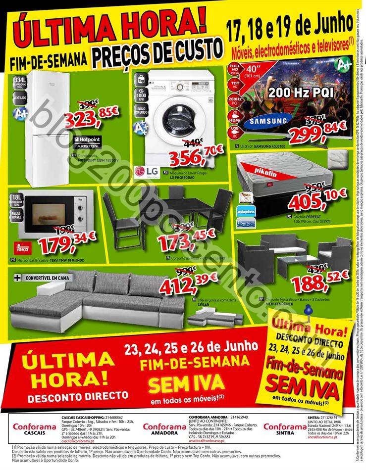 Novo Folheto CONFORAMA Promoções de 16 a 30  jun