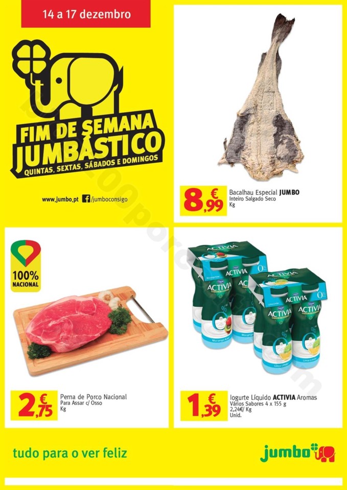 Antevisão Folheto JUMBO Fim de semana - 14 a 17 d