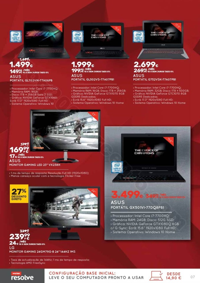 Novo Folheto WORTEN Gamer promoções até 22 nove