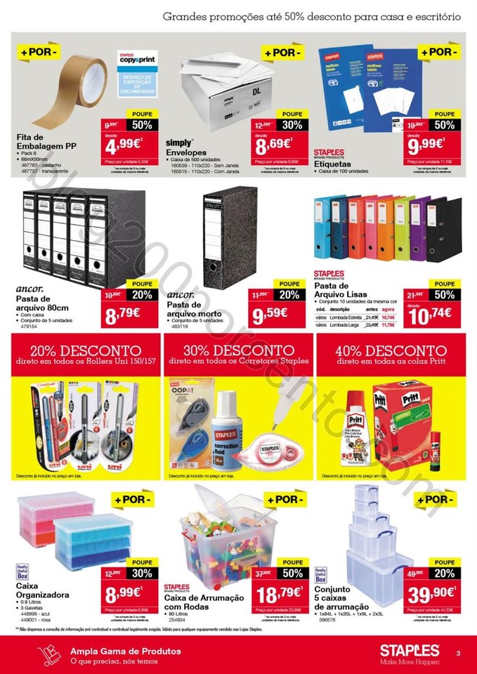 Antevisão Folheto STAPLES Grandes Descontos de 20