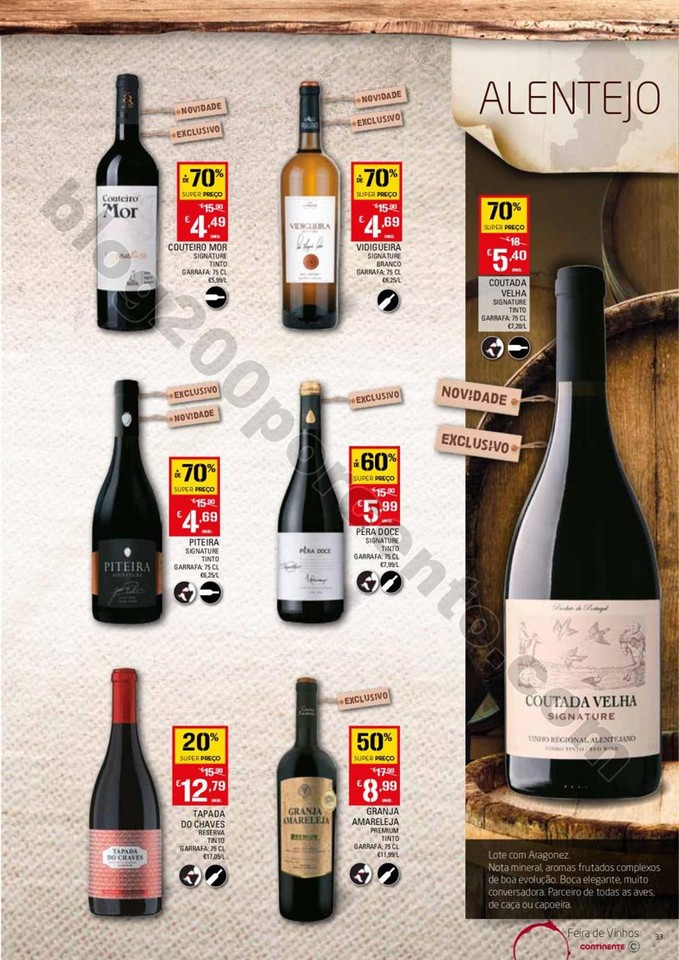Antevisão Folheto CONTINENTE Vinhos promoções d