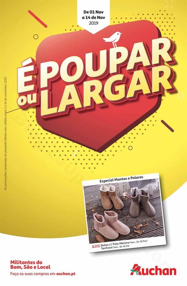 Antevisão Folheto AUCHAN Poupar ou Largar Promoç